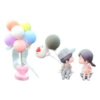 Bothyi - Decoraciones Para Salpicadero De Coche, Accesorios Para Muñecas De Pareja Para El Hogar, Mujeres, Oficina, Muñeca De Pareja Gris