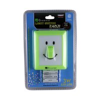 Green E - Luz Led Interruptor Emoji (Espanta Cuco) 3 Pilas / Verde