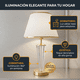 thumbnail image 2 of Pack X2 Lámparas Velador Mesa Pantalla Decoración Dormitorio, 2 of 3