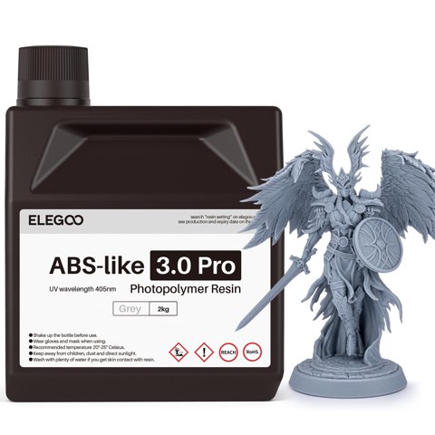 Impresora 3D De Resina Elegoo Abs-Like 3.0 Pro Grey 2L