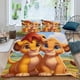 thumbnail image 2 of Rey León, Simba Conjunto de sábanas temático, trío de piezas, cómodo y amigable con la piel, diseño único, regalo de decoración para el hogar para familiares, amigos y fans,135cm *200cm, 2 of 6