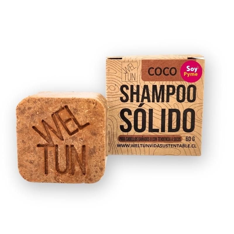 Shampoo Sólido Coco 60 g Weltun Vida Sustentable