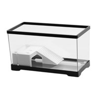 Magideal - Tanque De Tortuga Para Acuario, Caja De Hábitat Para Reptiles, Terrario De Tortuga En Reposo Para Escalada Resistente, Hábitat De Tortuga, Decoración Grande Negro