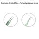 thumbnail image 3 of Pinza para extensiones de pestañas Metaleks de punta curva 12 cm acero inoxidable, 3 of 5