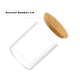 thumbnail image 2 of Frasco conservero vidrio tapa bambú 500 ml 5u, transparente, 2 of 3
