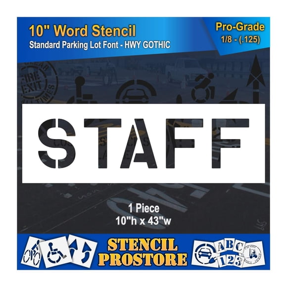 Plantilla Stencil ProStore 25 cm STAFF Profesional
