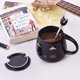 thumbnail image 4 of Taza de café Angelice Home Black Cat Ceramic 380 ml con cuchara, 4 of 8