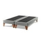 thumbnail image 1 of Base Dividida Cama Europea Super King 200x200 CM Gris Claro Felpa, 1 of 4