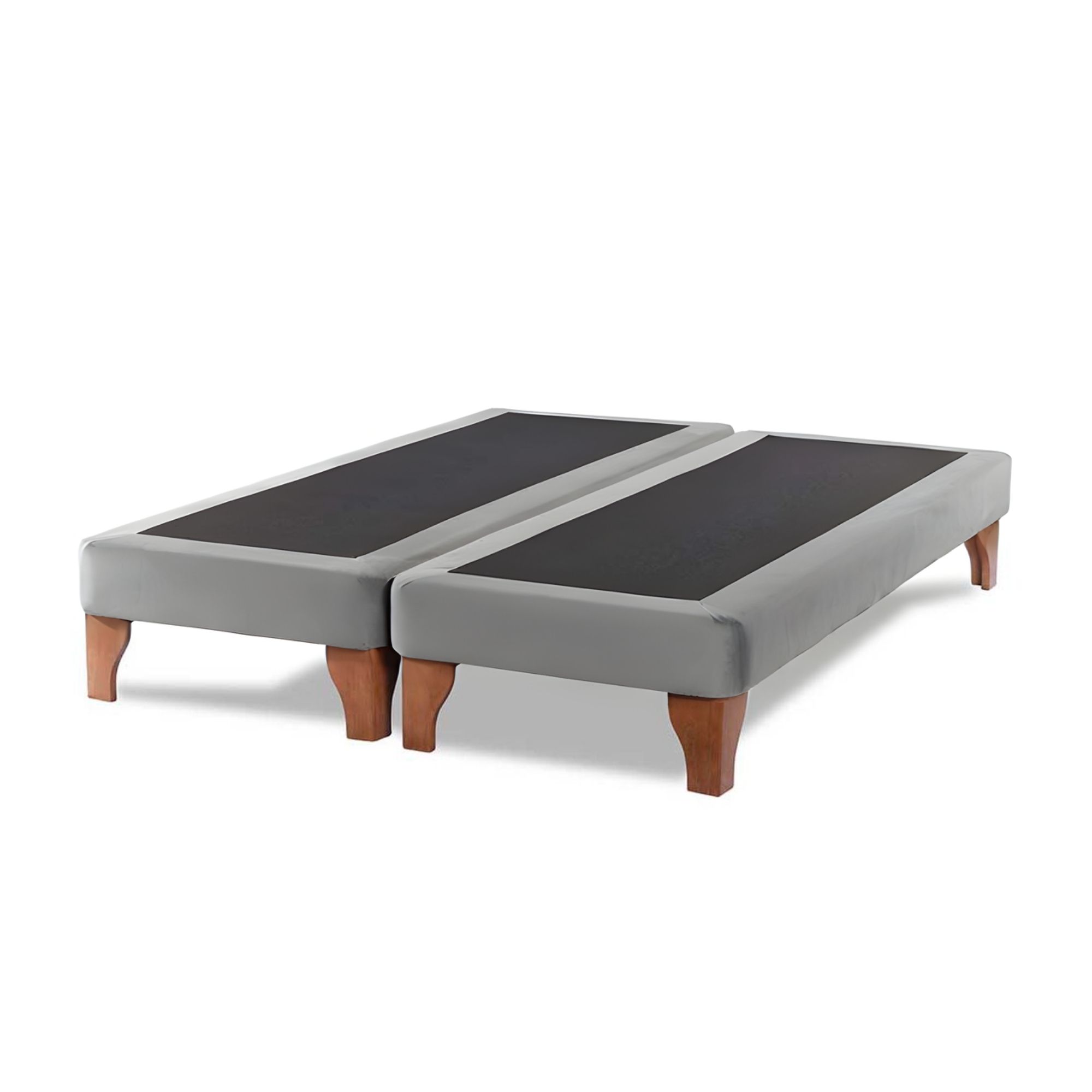 Importclick - Base Dividida Cama Europea Super King 200X200 Cm Gris Lino