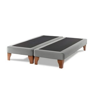 Importclick - Base Dividida Cama Europea King 200X180 Cm Gris Lino