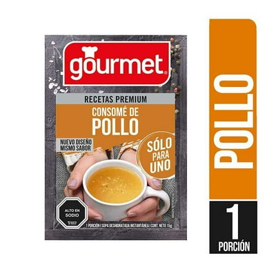 Sopa Individual Consomé De Pollo Sobre 15 G Gourmet