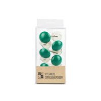 Decoexpress - Set Ganchos Poliresina Verde