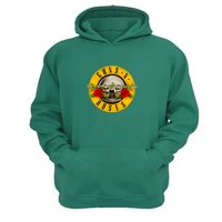 Genérico - Polerón Canguro Guns N´ Roses Verde Aguamarina Talla M Unisex
