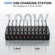 thumbnail image 3 of Estación de carga nongxiang de 10 puertos 100W USB con cables, 3 of 7