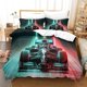 thumbnail image 1 of F1 Racing Bedding Duvet Cover Set Soft Microfiber Racing Bedding Set Quilt Cover Set, 1 of 3