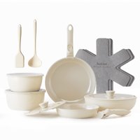 Juego De Utensilios De Cocina Redchef Ceramic Antiadherente 16 Piezas Mango Desmontable