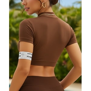 Flix Spa - Top Mujer Deportivo Ajuste Cómodo Cierre