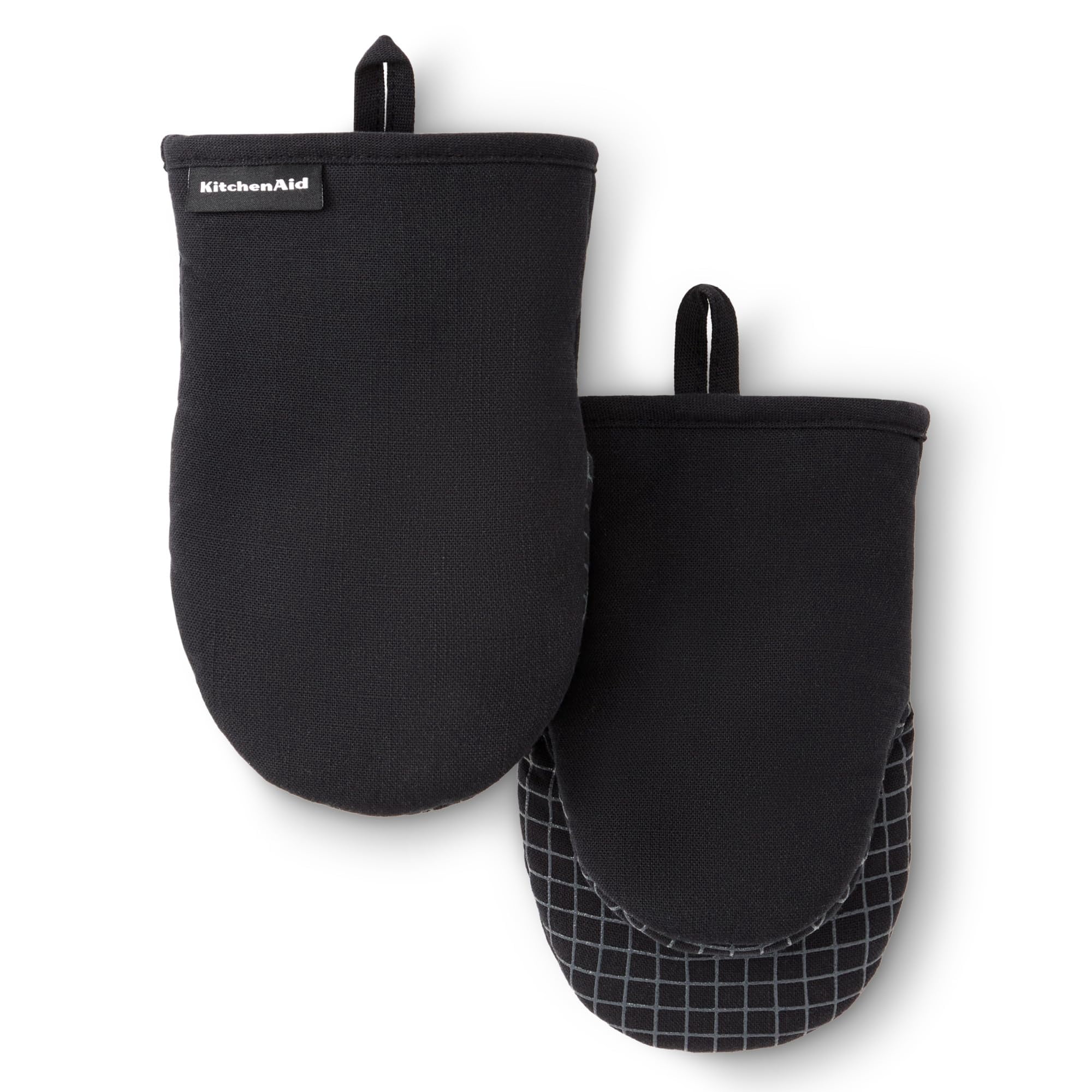 Mini Guantes De Horno Kitchenaid Con Soporte Para Ollas, 5.5 X 9 Pulgadas, Paquete De 2