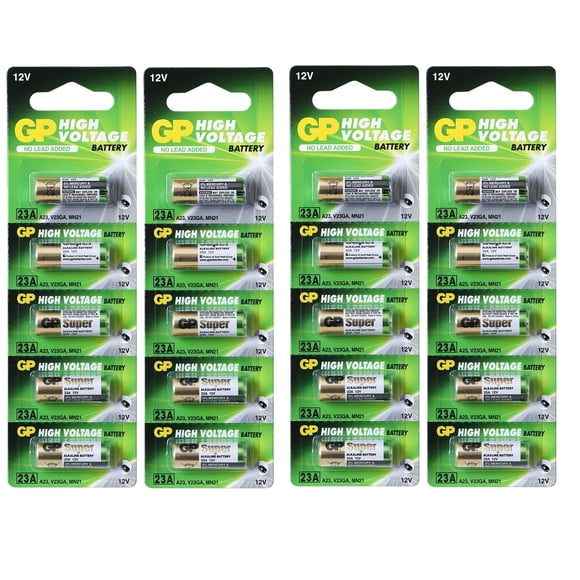 Batería GP 12V (paquete de 20) 23AE 55 mAh alcalina