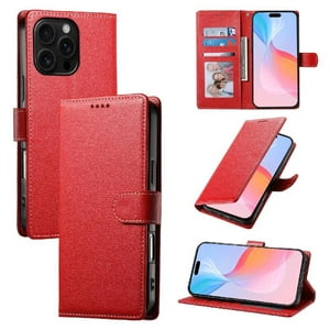 Funda Para Foxdock Iphone 16 Pro– Cuero Premium, 3 Ranuras Para Tarjetas, Protección Contra Impactos