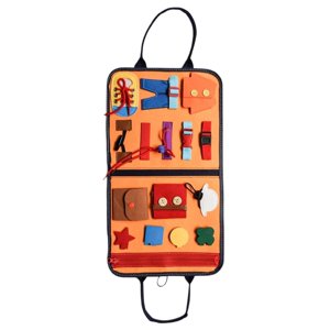 Magideal - Juguete De Tablero Ocupado Aprender A Vestirse Habilidad De Autocuidado Capacitación Educativa Básicas Tablero De Actividades Juguetes