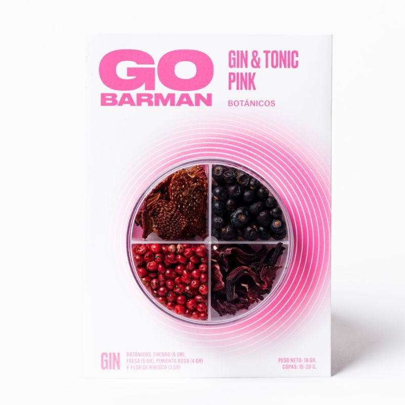 Go Barman - Complementos Botánicos Para Gin Pink Caja