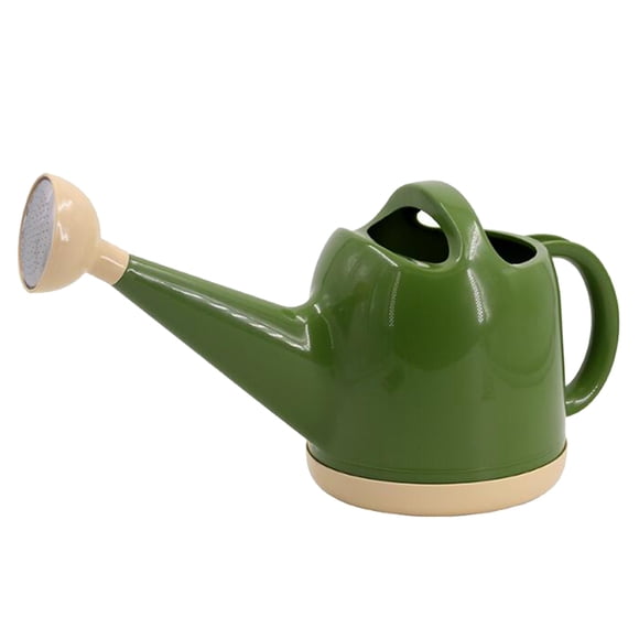 Regadera Duradera Para Plantas De Interior Y Exterior 4L Verde Militar + Amarillo Claro