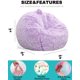 thumbnail image 3 of Sillón puff Kisoy de 76 cm, lila, de piel sintética, para niños, 3 of 8