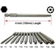thumbnail image 4 of Juego de 11 puntas de destornillador Torx de seguridad de 100 mm, con vástago hexagonal de 1/4 de pulgada, T6, T7, T8, T9, T10, T15, T20, T25, T27, T30 y T40., 4 of 7