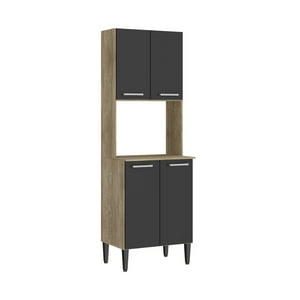 Roca - Kit De Cocina Arizona 4P Negro-Oak