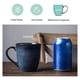 thumbnail image 3 of Set de 6 Tazas de Café Vicrays de Porcelana 350 ml Azul Estrellado, 3 of 7
