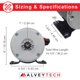 thumbnail image 5 of Motor eléctrico AlveyTech 24V 250W para Razor E300, MX350, 5 of 9