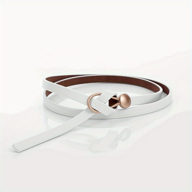 Vintage PU Leather No-Hole Knotted Belt - A Stylish Addition to Your Dress Wardrobe!
