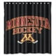 thumbnail image 1 of Cortina de ducha Minnesota Golden Gophers, juego de cortina de baño con ganchos, tamaño 66 x 72 pulgadas, 1 of 3