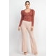 thumbnail image 3 of Conjunto de Blazer y Blusa con Mangas Abullonadas y Estampado Geométrico, 3 of 5