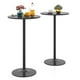 thumbnail image 1 of Juego de mesa bistró COSTWAY, redondo, ajustable en altura, negro, x2, 1 of 2