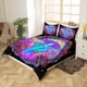 thumbnail image 2 of Christm-as Trees D-u-t Co-ve-r Queen Size Sa-nta Claus- and Snowman Comfort-er Cover with 2 Pillow-case for Te-ens Adults Kids S-tarry Sky Be-dding Set Snow Sc-ene Brea-thable 3 Pieces D-ecorative, 2 of 5