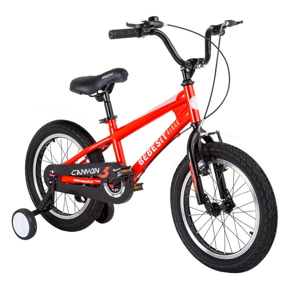Bicicleta Canyon 16" Rojo Cubre Cadena Niños 4-10 Años