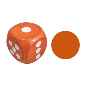 Magideal - Dados De Espuma Grandes, Dados Gigantes, Decorativos, Para Noches De Juego, Suministros Para Fiestas, Juguete Creativo De Aprendizaje Temprano, Juguete Educativo De 6 Lados. Naranja