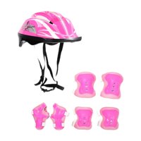 Ioensy - Casco De Bicicleta Para Niños Casco De Monopatín Portátil Para Andar En Monopatín Deportes Al Aire Libre Rosa
