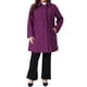 thumbnail image 2 of Abrigos de invierno para mujer de talla grande Agnes Orinda con solapa entallada, abrigo elegante largo con un solo botón y bolsillo 4X púrpura, 2 of 6