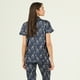 thumbnail image 3 of Pijama de Mujer Roma Pantalon Manga Corta Azul Estampado, 3 of 4