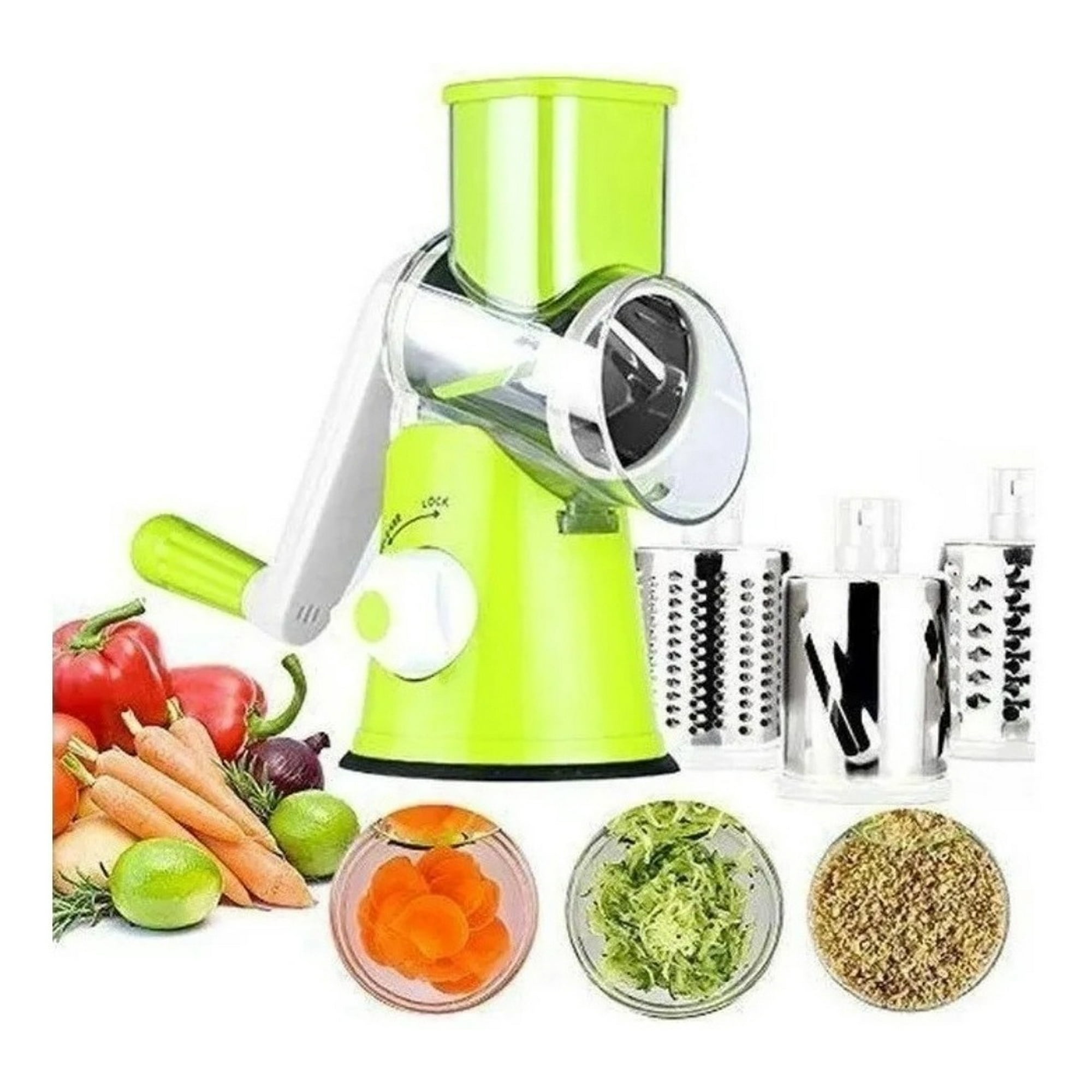 Genérico - Rallador Verduras Frutas Cortador Picador Rebanador Queso