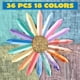thumbnail image 2 of Juego de tizas para aceras JOYIN, 36 unidades, lavables, 18 colores, para niños, 2 of 6