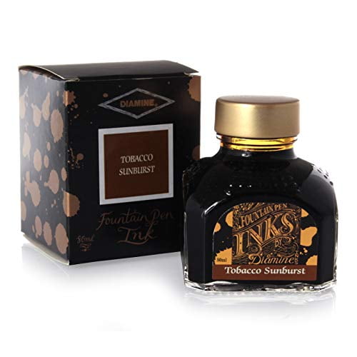 Tinta para pluma estilográfica Diamine Tobacco Sunburst 80 ml