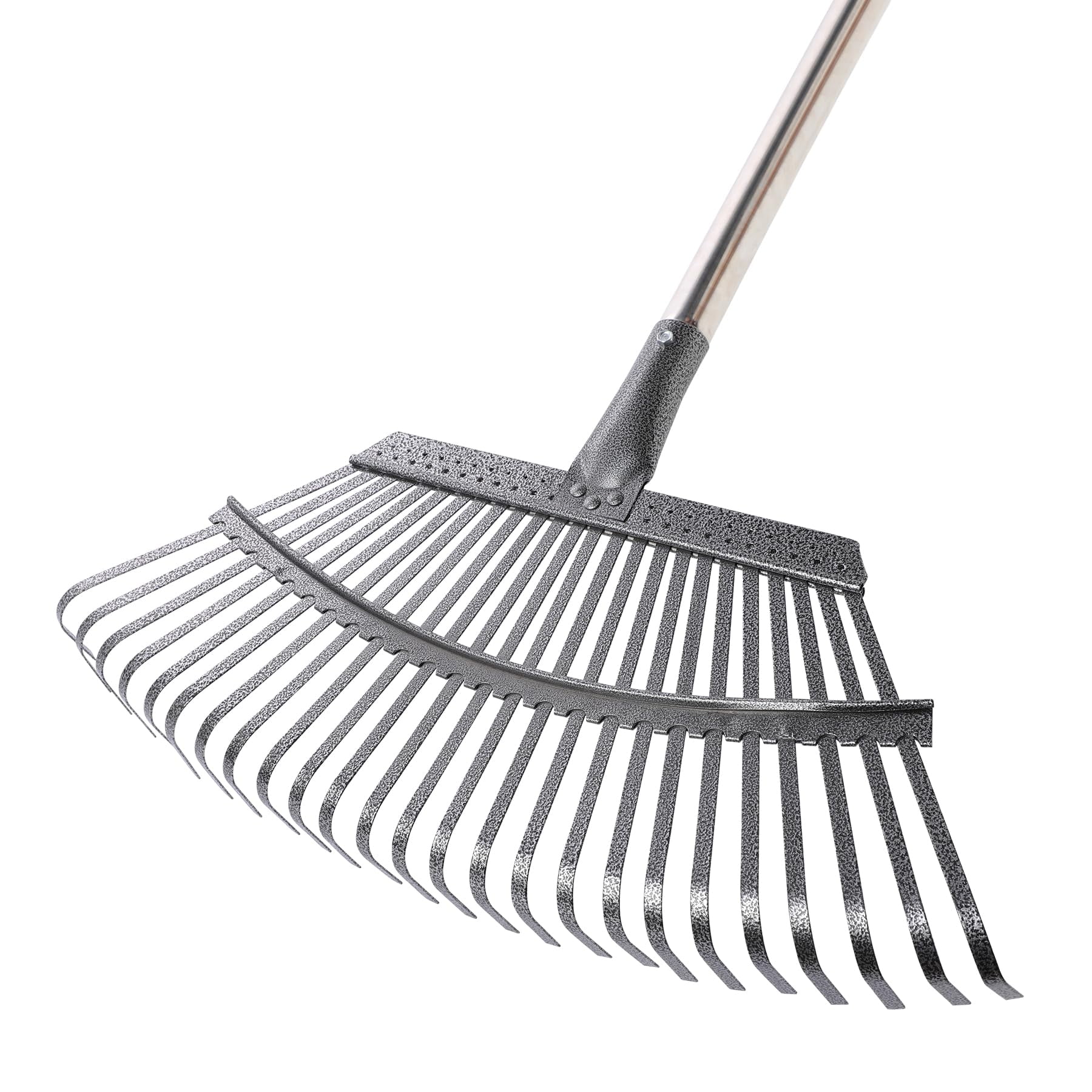 Rastrillo Para Hojas De Jardín Yocada De 19.3 Pulgadas De Ancho, Resistente Y Ajustable