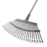 Rastrillo Para Hojas De Jardín Yocada De 19.3 Pulgadas De Ancho, Resistente Y Ajustable