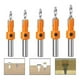 thumbnail image 1 of Set 5 Brocas Avellanado 1/2 Para Router Carpintería 2.8-4mm, 1 of 10