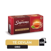Té Ceylán Línea Oro Caja 100 Un Supremo