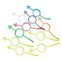 Magideal - 10X Guía De Práctica De Puntería Para Billar Y Pool. Ayuda Para Entrenamiento Y Práctica De Puntería. Equipamiento Deportivo Para Niños, Principiantes